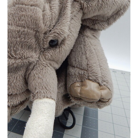 Folkmanis Elephant Stage Puppet Hand Gray Tusks Realistic Plush Trunk Moves - Picture 15 of 16